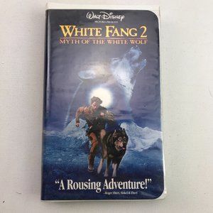 VHS Disney White Fang 2 Myth Of The White Wolf Clamshell Movie Adventure